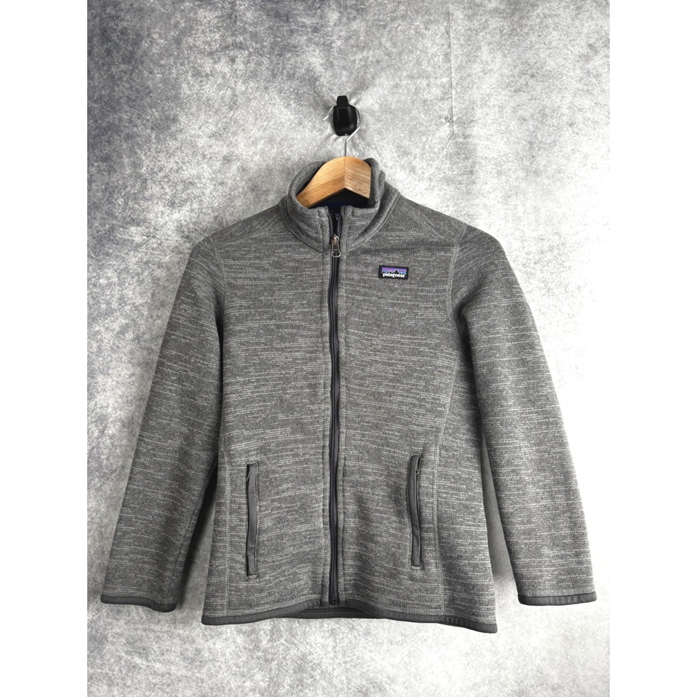 Patagonia Better Sweater Full Zip Gray Fleece Jacket Kids Youth Size Medium (10)